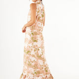 Abbey Glass Dress Camille Gown Baby's Breath Jacquard