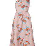 Abbey Glass Dress Caroline Dress Pink Plumeria Jacquard