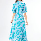 Abbey Glass Dress Charlotte Gown Mint Rose Vine Organza
