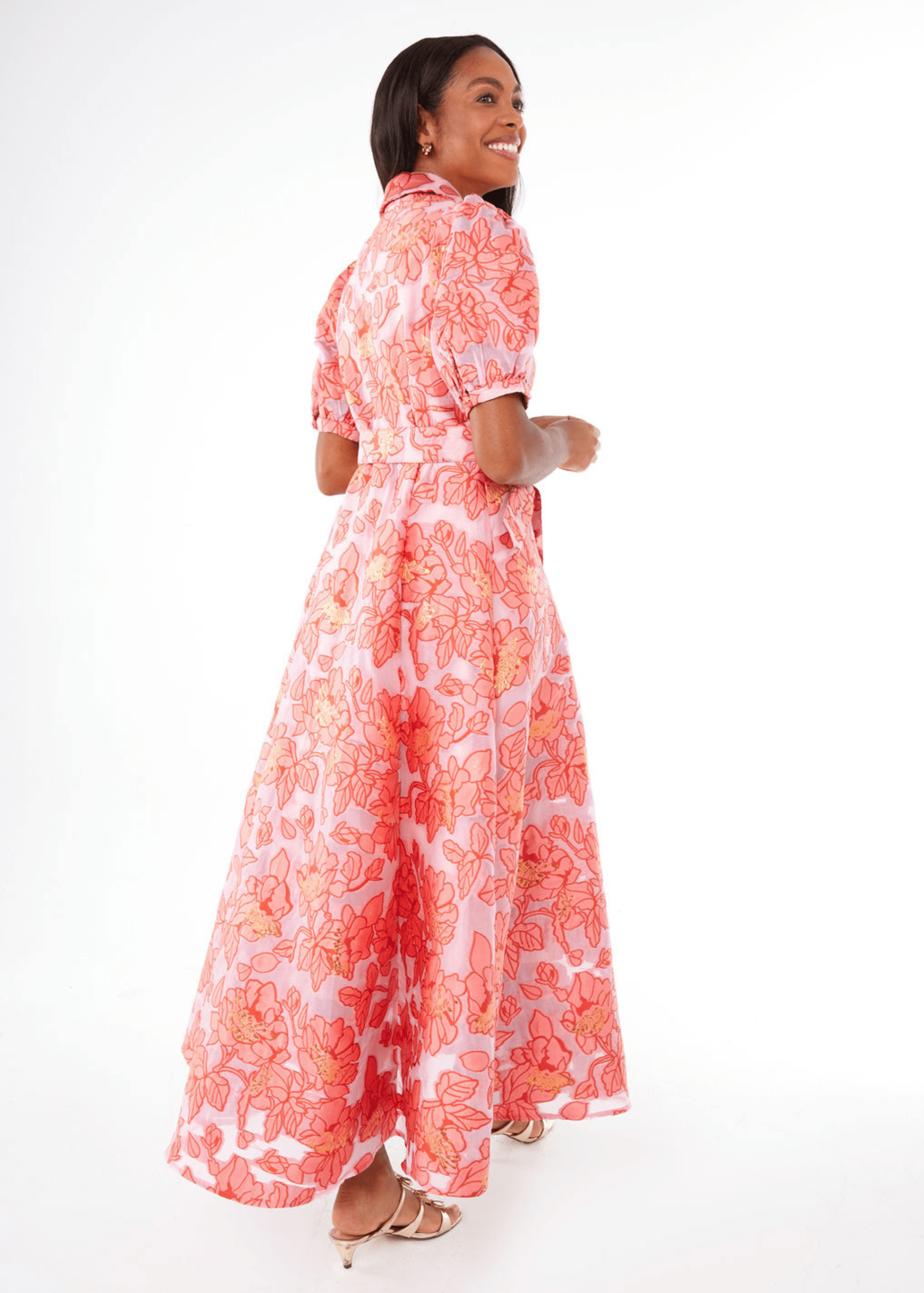 Abbey Glass Dress Charlotte Gown Rose Blossom Organza