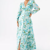 Abbey Glass Dresses Brooke Gown Tropical Organza