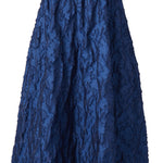 Abbey Glass Dresses Caroline One-Shoulder Gown Navy Organza