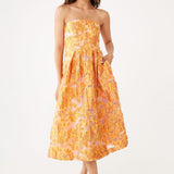 Abbey Glass Dresses Catherine Dress Orange Blossom Organza