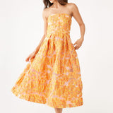 Abbey Glass Dresses Catherine Dress Orange Blossom Organza