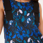 Abbey Glass Dresses Michelle Gown Blue Daisy Floral Lace