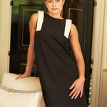 Abbey Glass Dresses Michelle Shift Gown Black