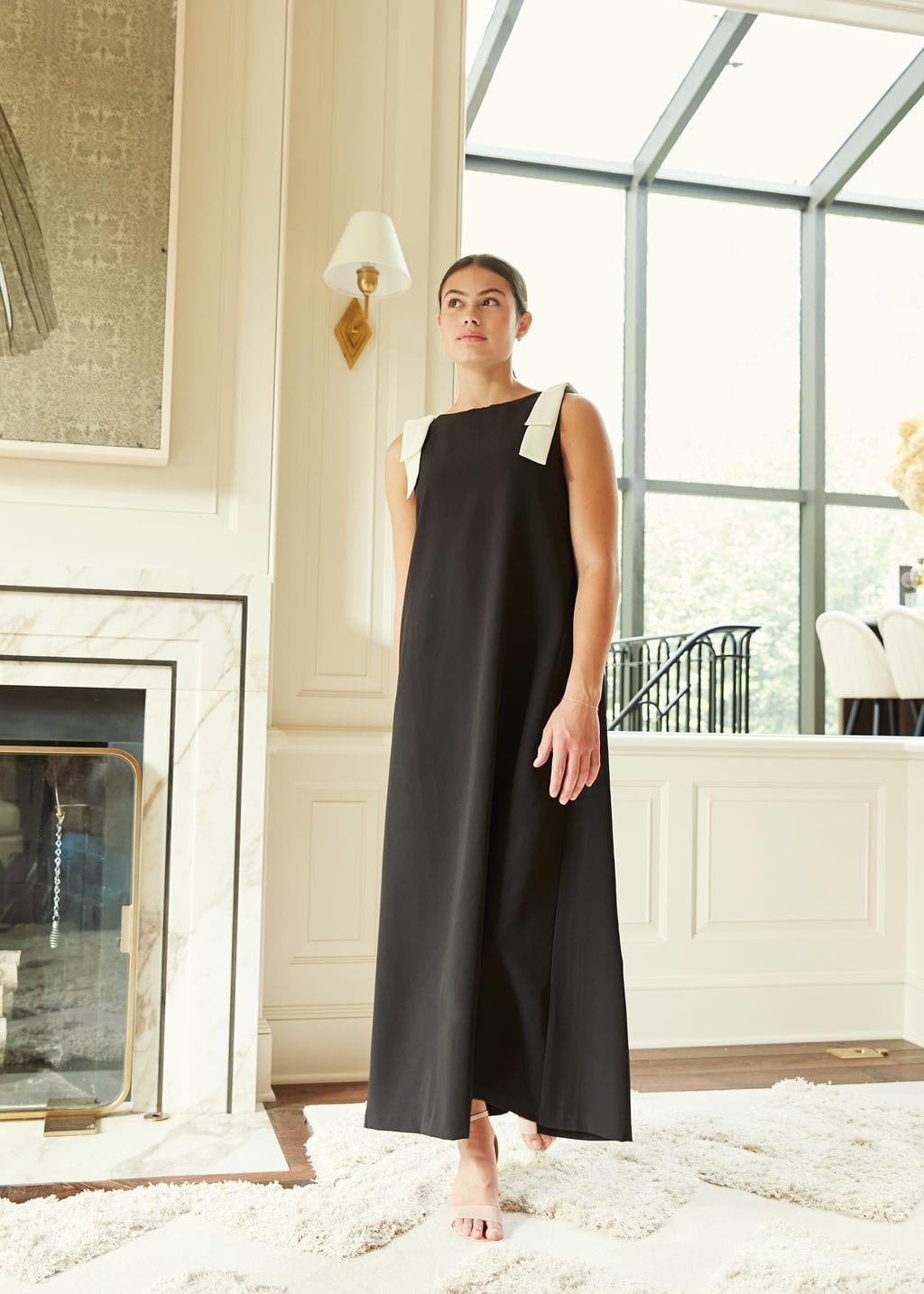 Abbey Glass Dresses Michelle Shift Gown Black