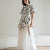 Ashley Stambouli Dress Blaze Sheer Dress