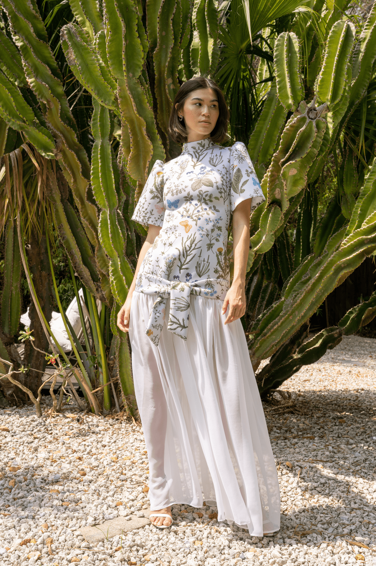 Ashley Stambouli Dress Blaze Sheer Dress