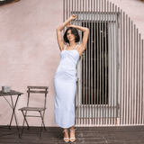 Ashley Stambouli Dress Ember Pearl Midi Dress