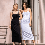 Ashley Stambouli Dress Ember Pearl Midi Dress