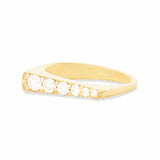 Campbell + Charlotte Ring The Edge Tapered Stacking Ring - Diamond