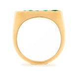 Campbell + Charlotte Ring The Edge Tapered Stacking Ring - Emerald