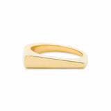 Campbell + Charlotte Ring The Edge Tapered Stacking Ring - Gold