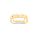 Campbell + Charlotte Spark Etched Stacking Band Ring - Diamond