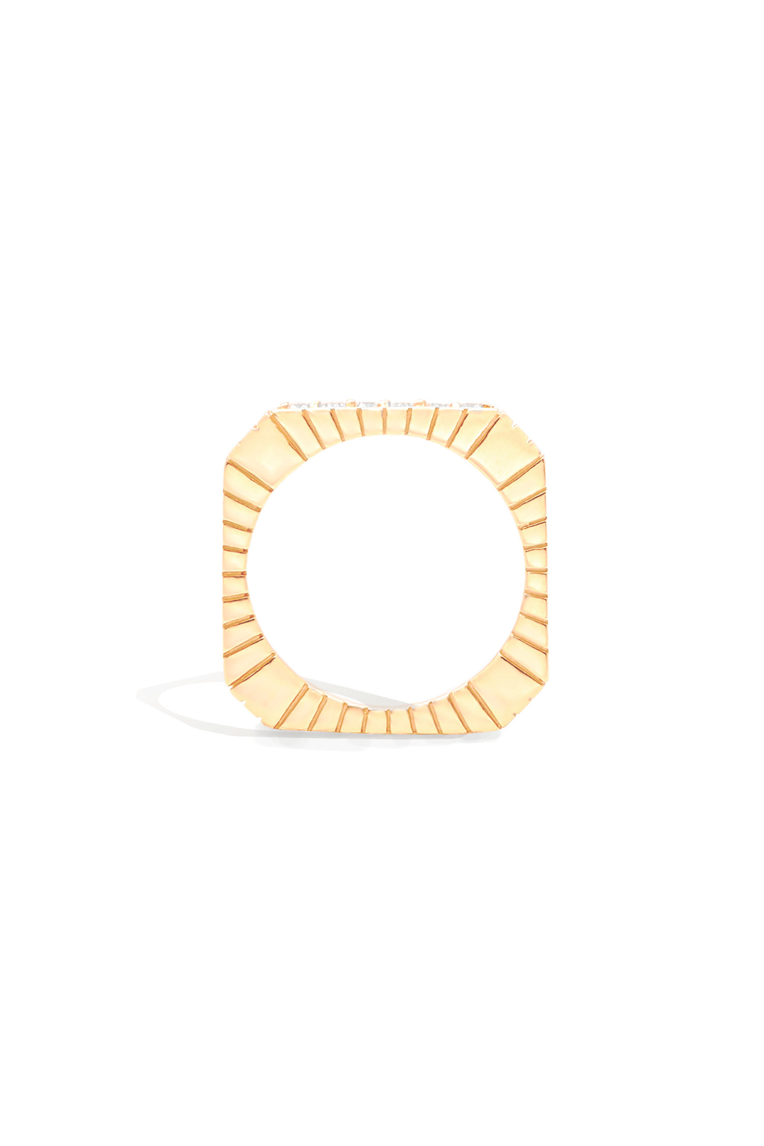 Campbell + Charlotte Spark Etched Stacking Band Ring - Diamond