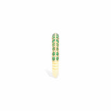 Campbell + Charlotte The Crew Knife Edge Stacking Ring - Emerald