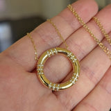Campbell + Charlotte The Crew Large Circle Pendant Necklace