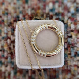 Campbell + Charlotte The Crew Large Circle Pendant Necklace