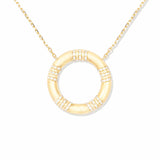 Campbell + Charlotte The Crew Large Circle Pendant Necklace