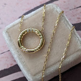 Campbell + Charlotte The Crew Small Circle Pendant Necklace