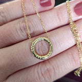 Campbell + Charlotte The Crew Small Circle Pendant Necklace