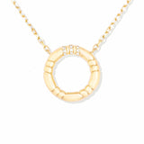 Campbell + Charlotte The Crew Small Circle Pendant Necklace