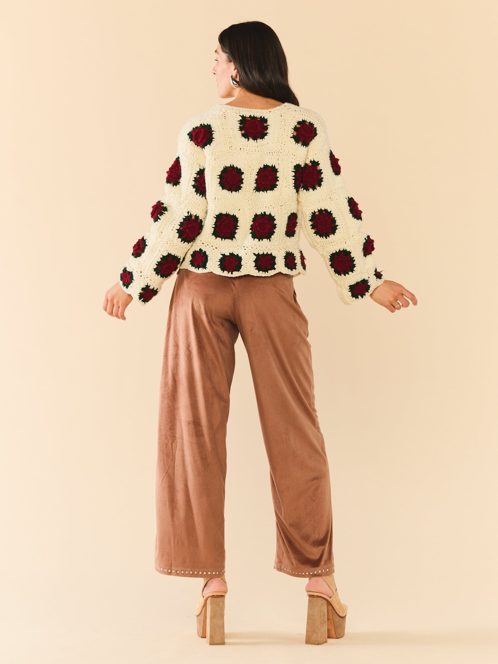 createnet Round Top Sweater Jacket