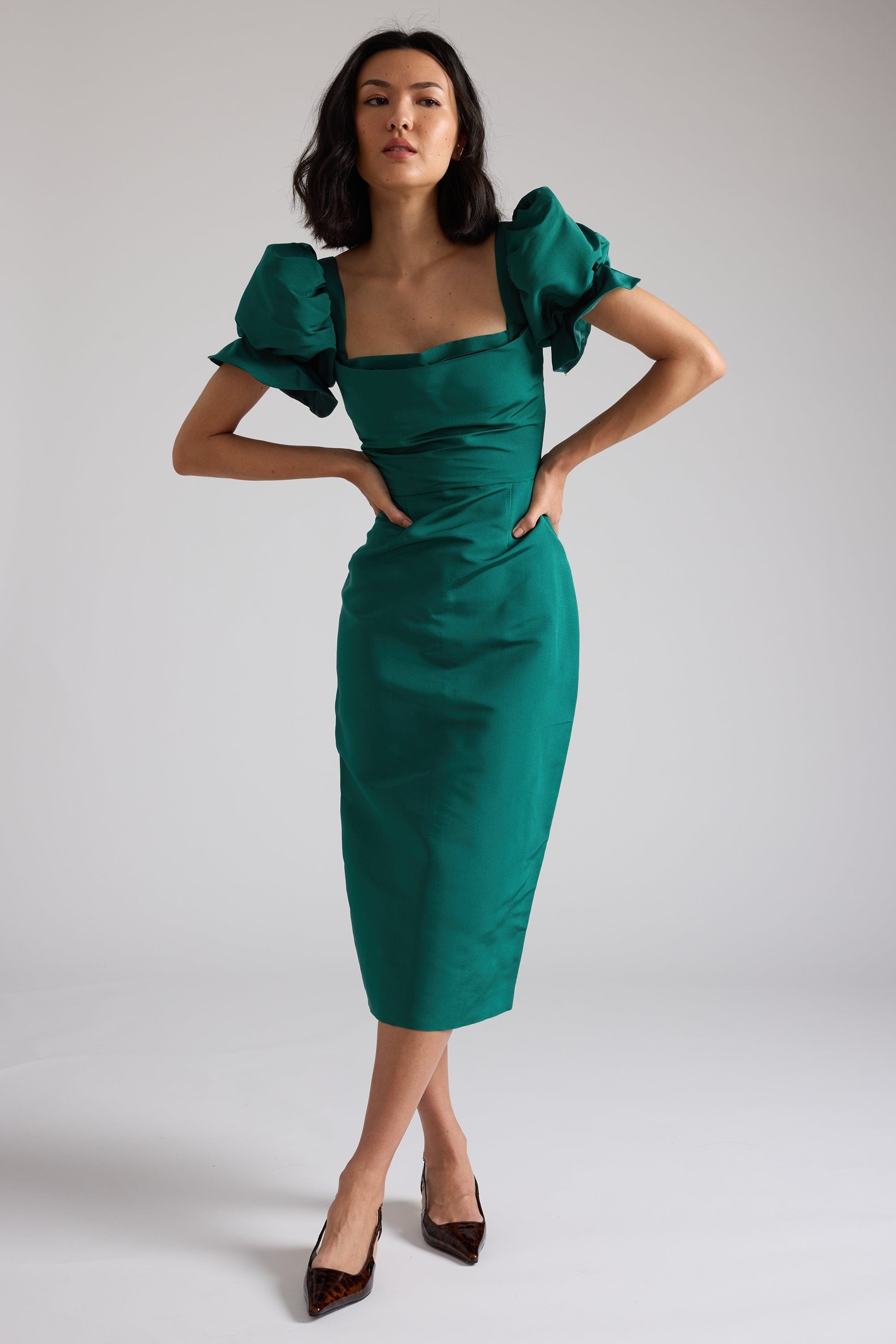 Damaris Bailey dresses Rose Dress Evergreen