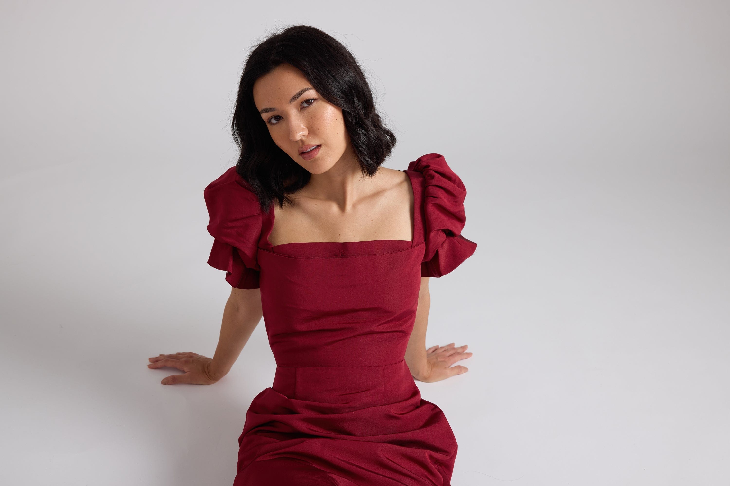 Damaris Bailey dresses Rose Dress Merlot