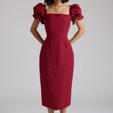 Damaris Bailey dresses Rose Dress Merlot