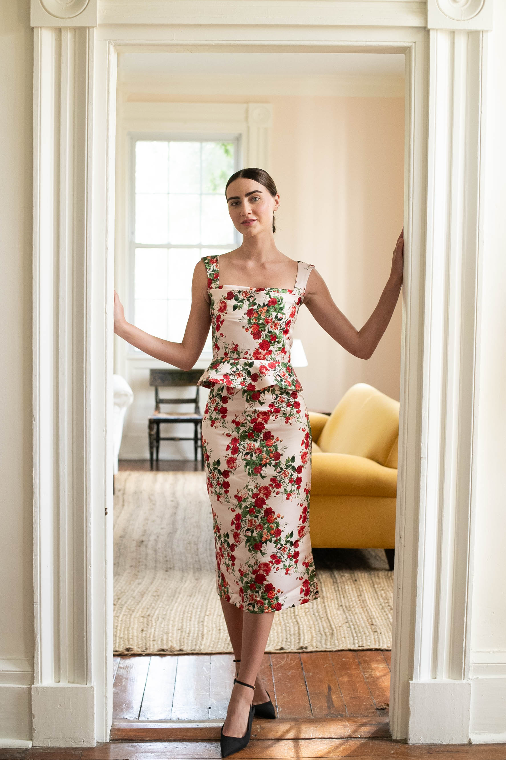 Damaris Bailey Skirt Rosso Skirt Garden Floral