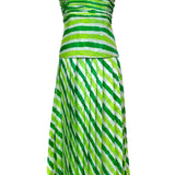 De Castro 2 Piece Skirt Set Custom size Green Leheriya Set