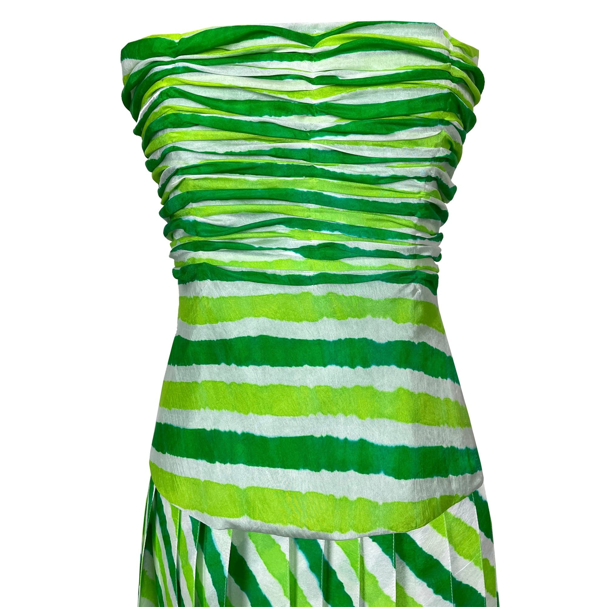 De Castro 2 Piece Skirt Set Custom size Green Leheriya Set