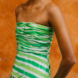 De Castro 2 Piece Skirt Set Custom size Green Leheriya Set