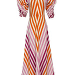De Castro Dress Multicolor Illusion Dress