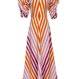 De Castro Dress Multicolor Illusion Dress