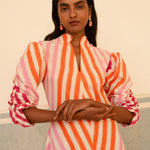 De Castro Dress Multicolor Illusion Dress