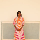 De Castro Dress Multicolor Illusion Dress