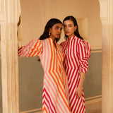 De Castro Dress Multicolor Illusion Dress