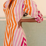 De Castro Dress Multicolor Illusion Dress