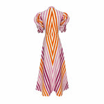 De Castro Dress Multicolor Illusion Dress