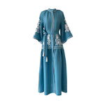 De Castro Dress Turquoise Swan Dress