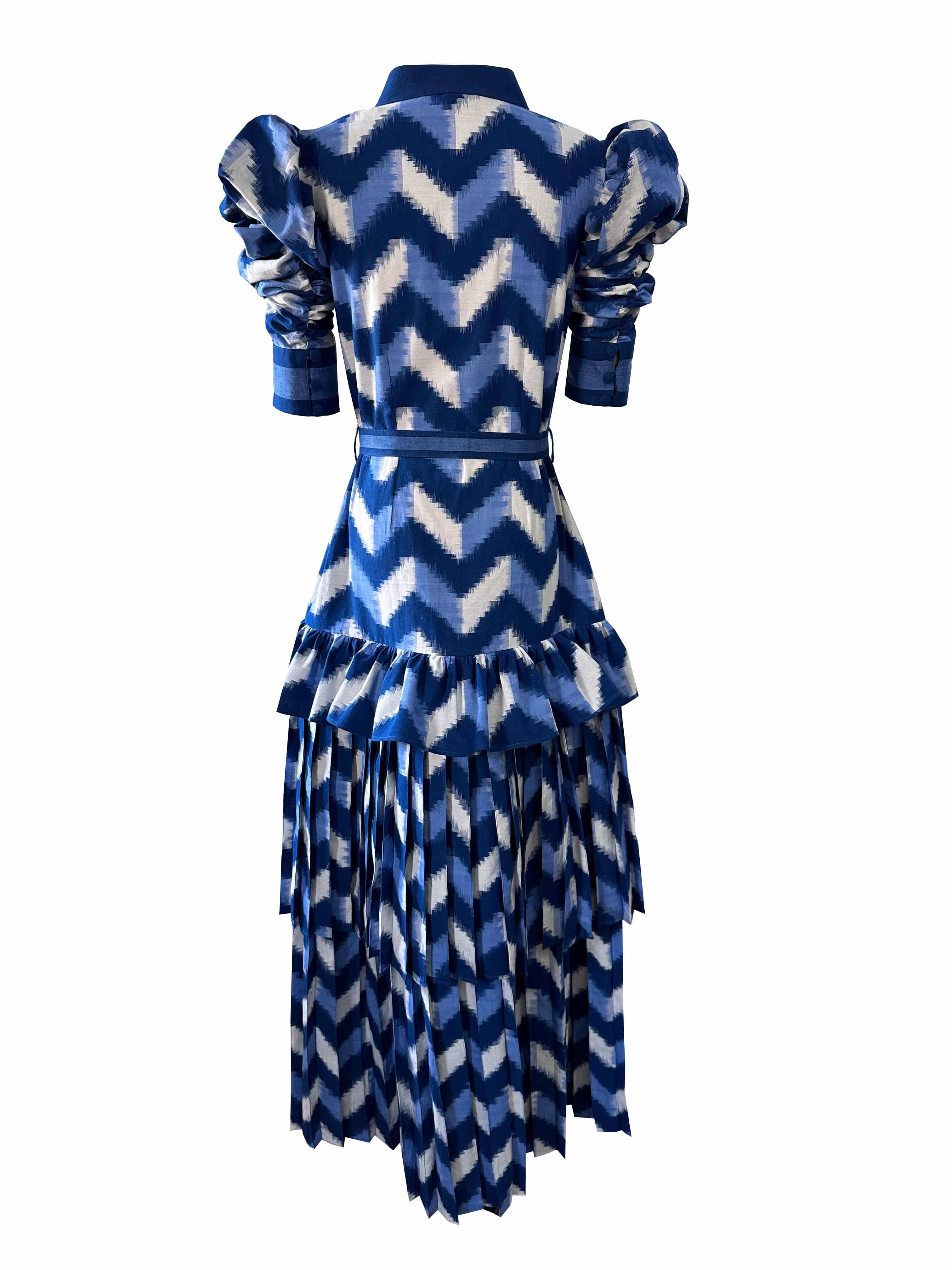De Castro Dress Waves Lapis Lazuli Dress