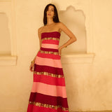 De Castro Dresses Bloom Stripe Dress