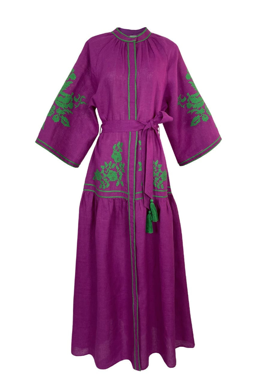 De Castro Dresses Grape Swan Dress