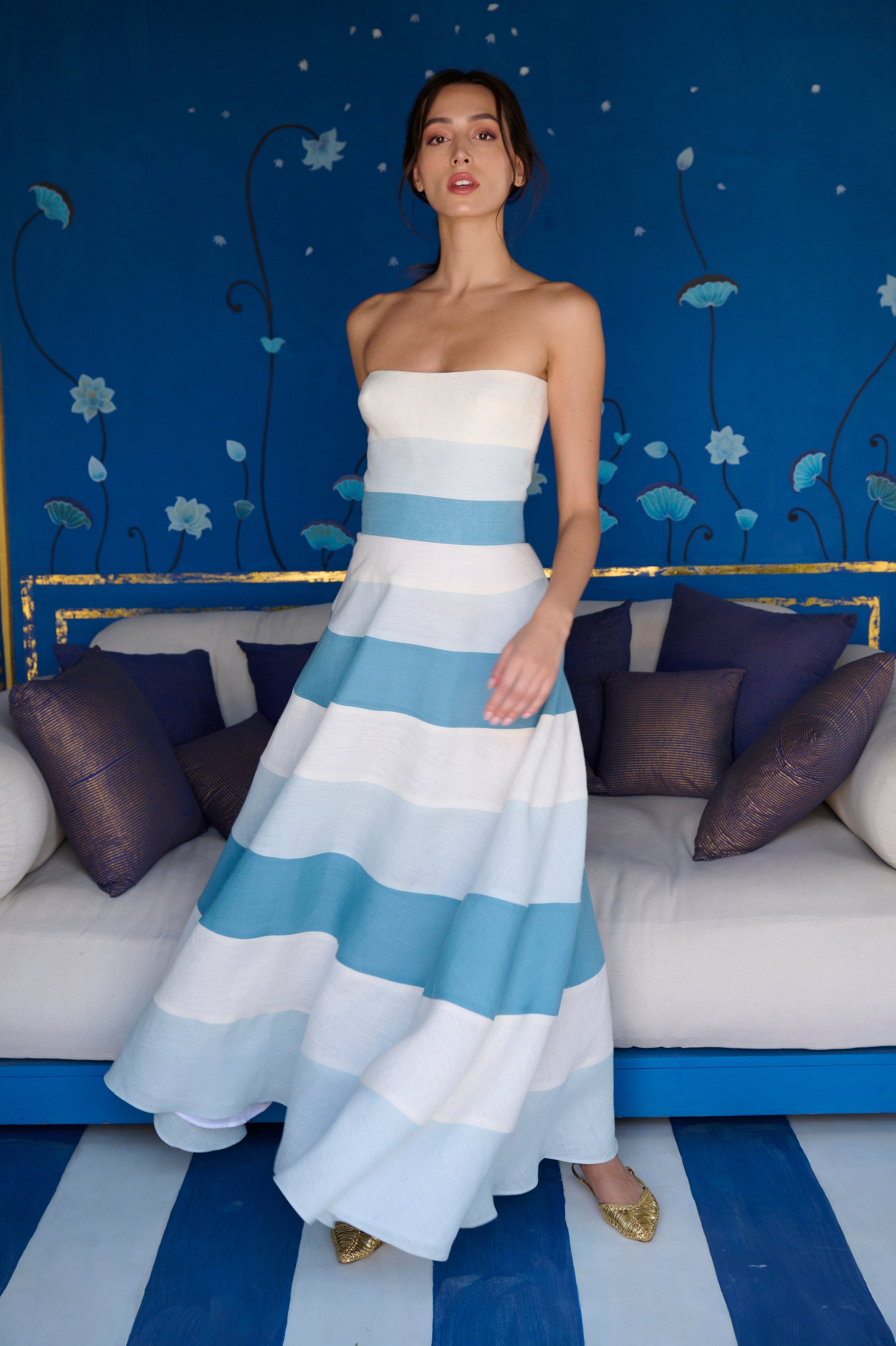De Castro Dresses The Azure Horizon