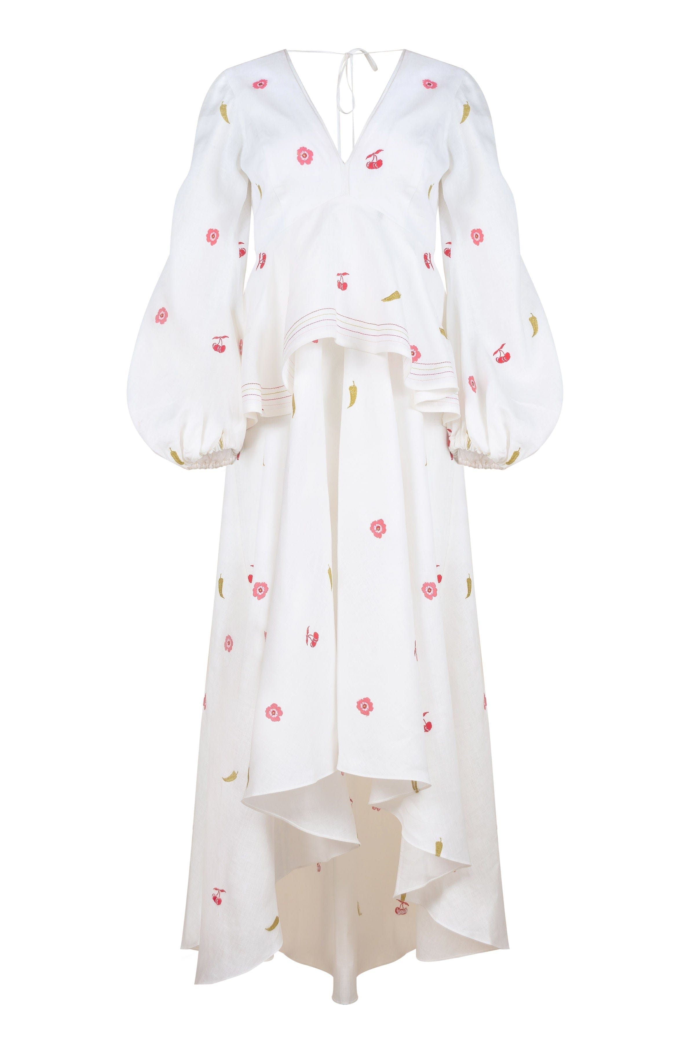 ESTEFANIA Dresses Ola Dress Bordado Cherry Picante