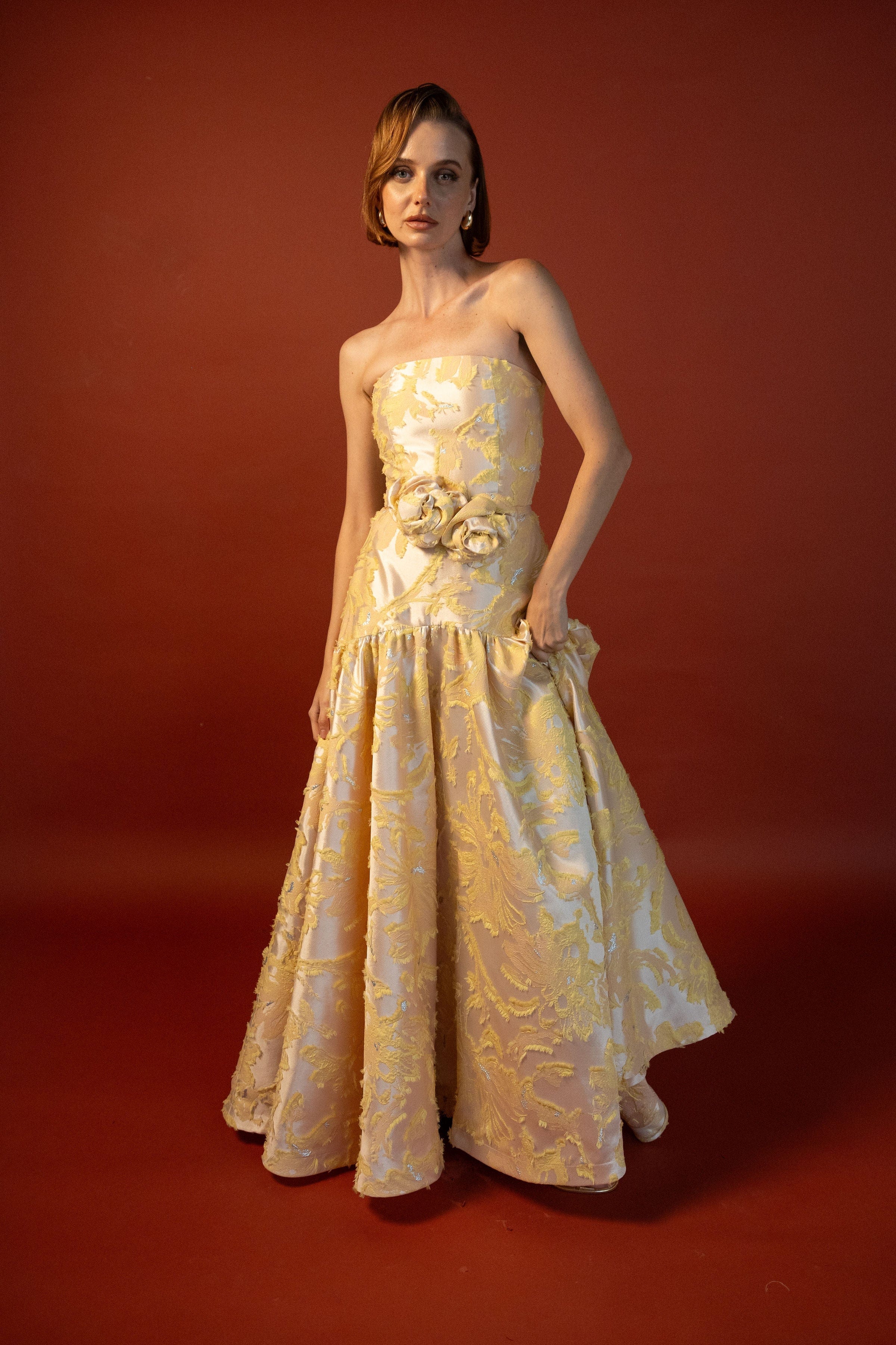 ESTEFANIA Dresses Peach Bloom Dress