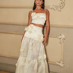 ESTEFANIA Shirts & Tops Marigold Top Ivory